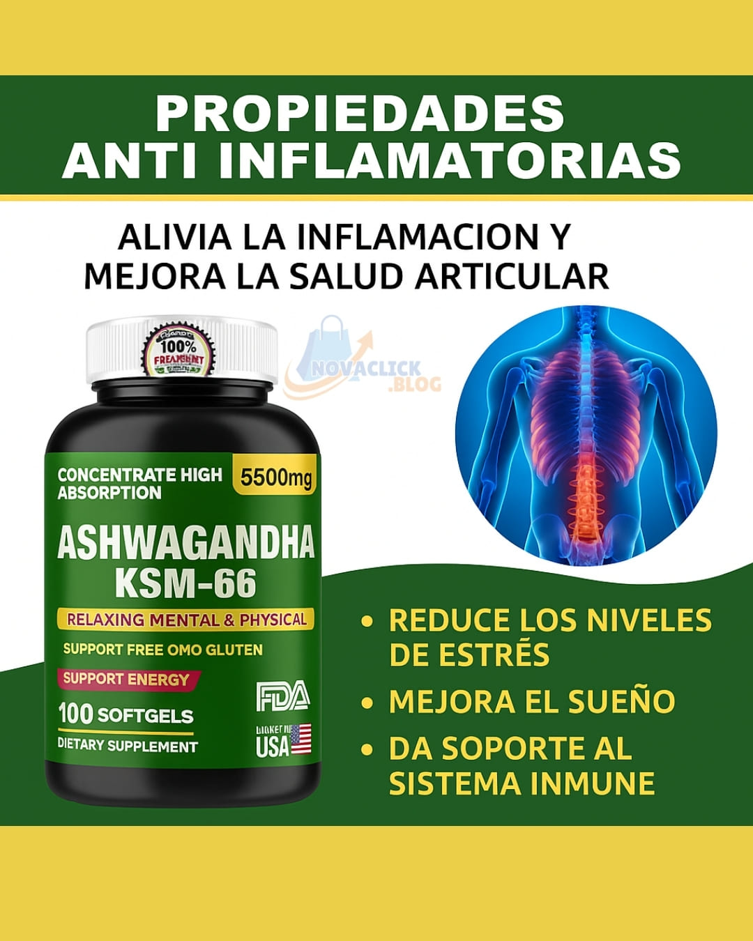 Ashawanda Ksm 66 X 100 Softgels