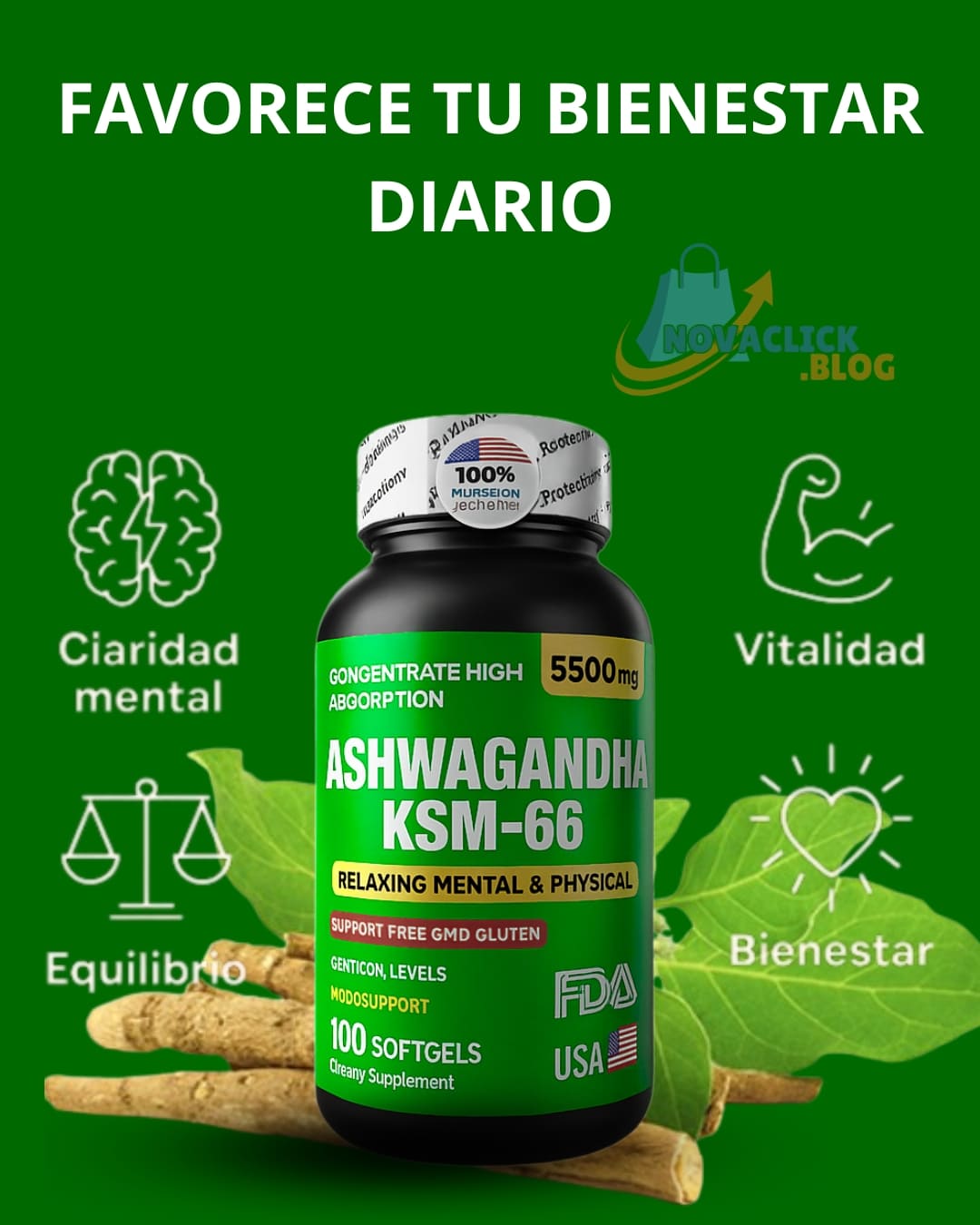 Ashawanda Ksm 66 X 100 Softgels