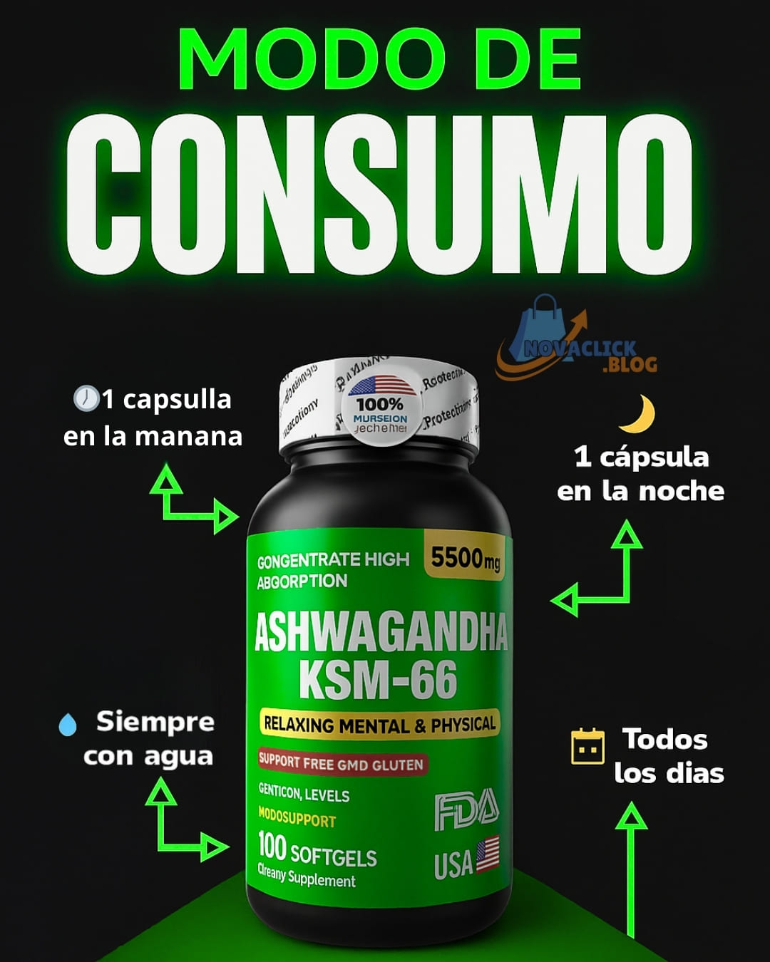 Ashawanda Ksm 66 X 100 Softgels